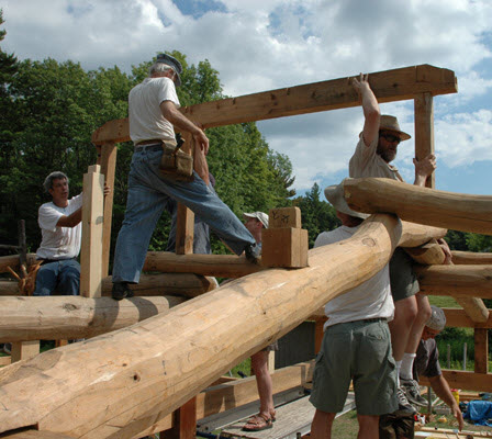 Raising Day in Dublin, NH, July  2005